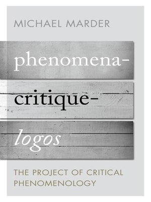 cover image of Phenomena-Critique-Logos